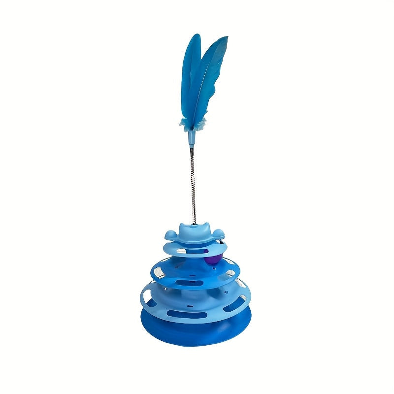 3-Layer Space Tower With Feather Stick