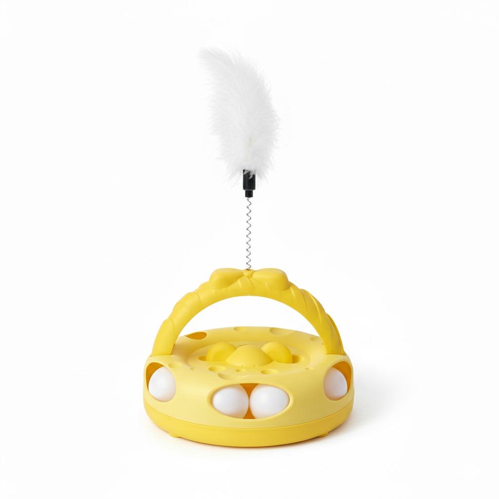 Arched Cat Track Toy With Teaser Stick