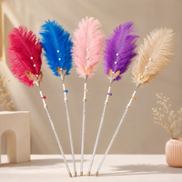 Elegant Feather Cat Teaser Stick