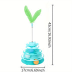 3-Layer Space Tower With Feather Stick